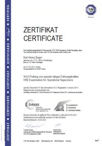 SCC-Zertifikat